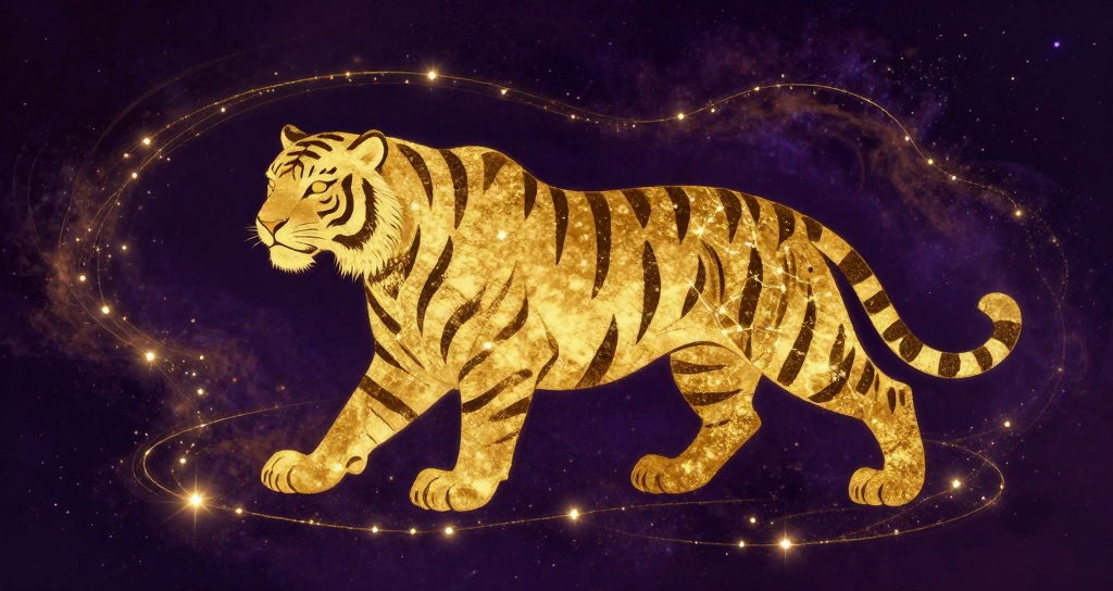 虎星空插畫