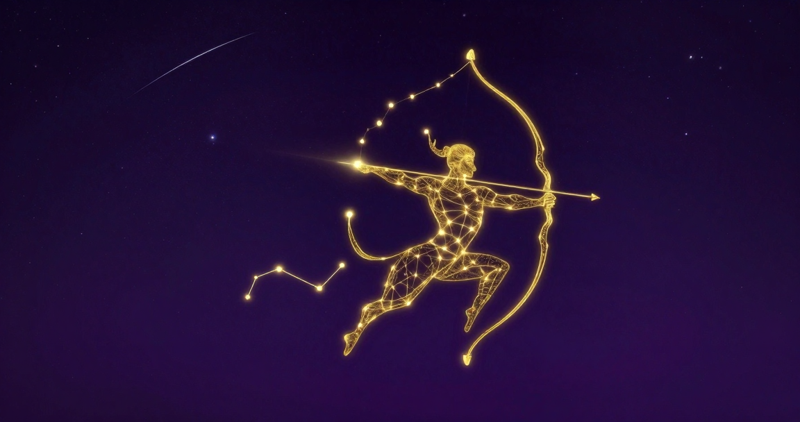 射手座星空插畫